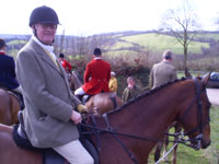 Devon and Somerset Stag Hounds´ meet vid Woolcott’s Farm      